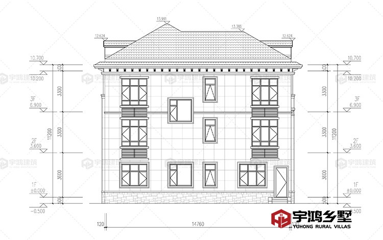 背面立面图