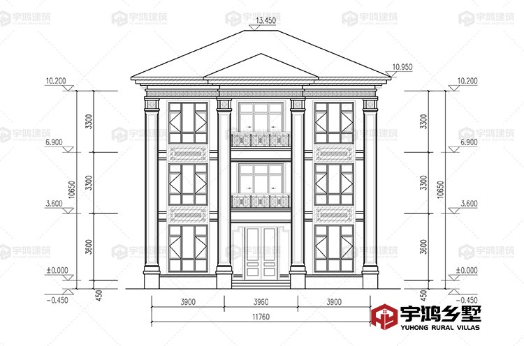 正面立面图