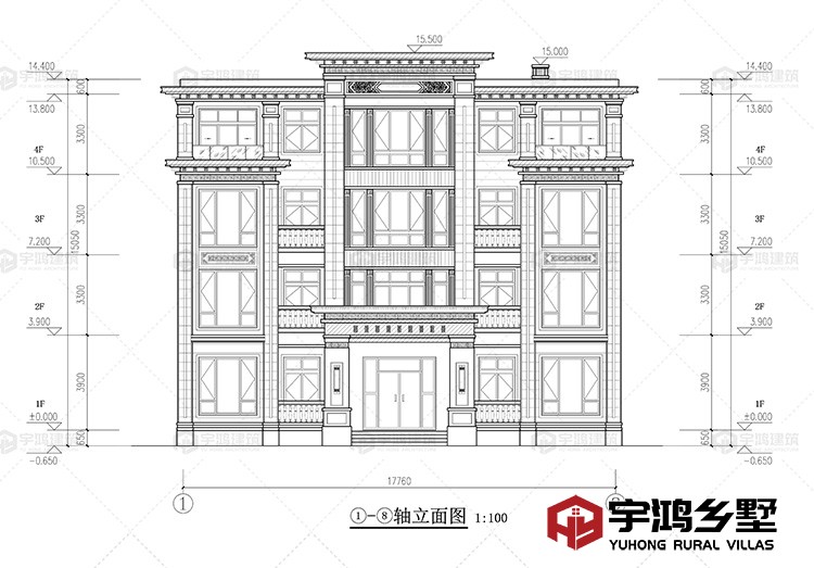 正面立面图