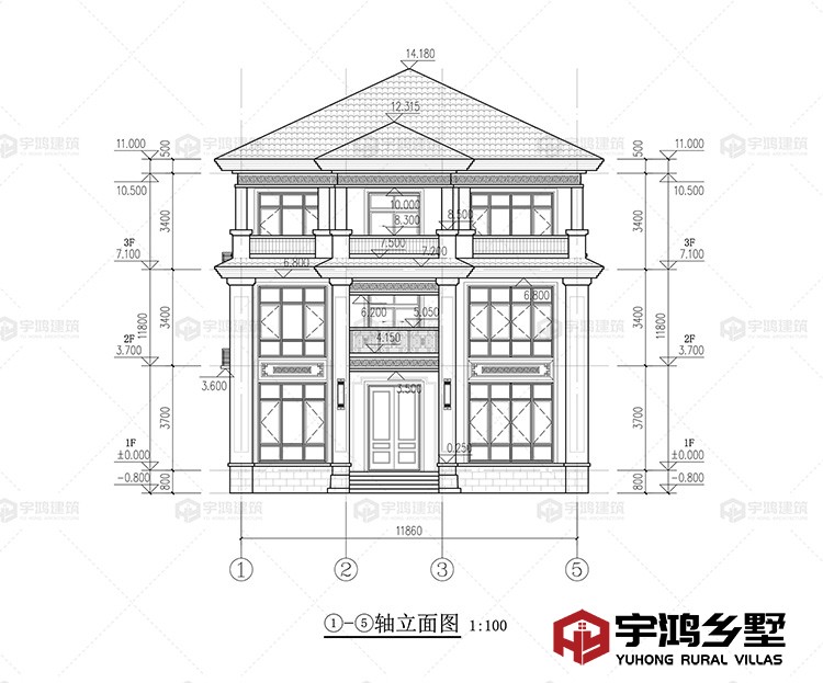 正面立面图