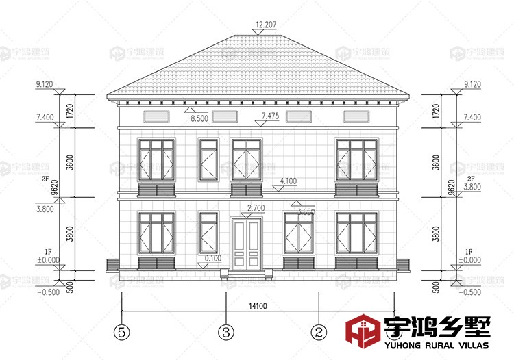 背面立面图