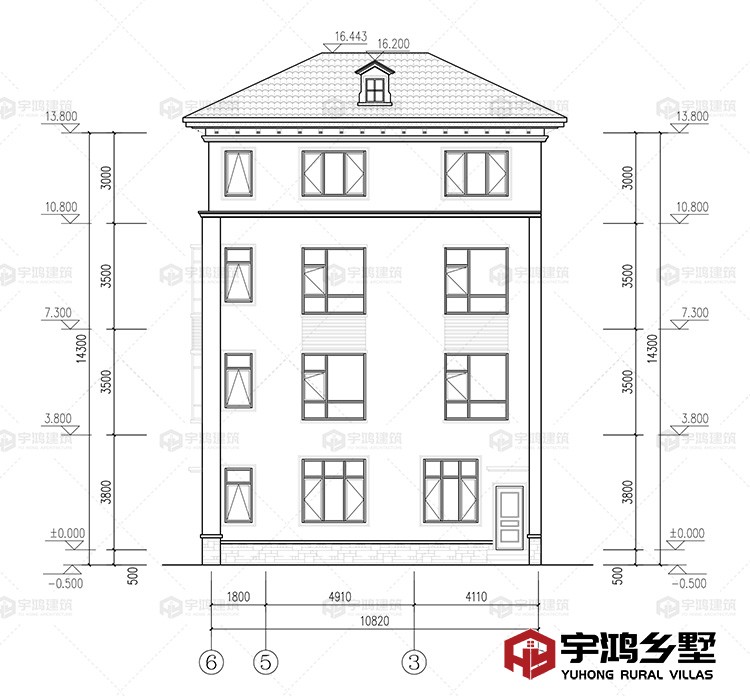 背面立面图