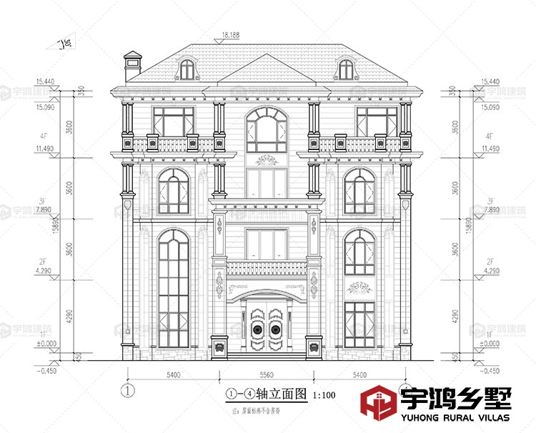 正面立面图