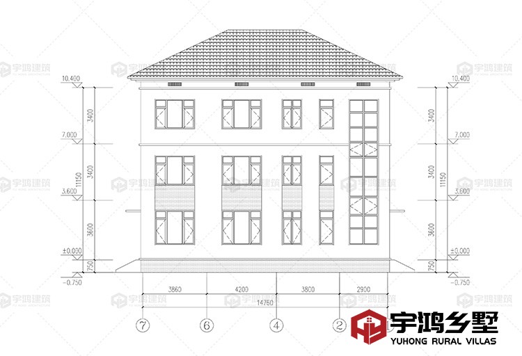 背面立面图