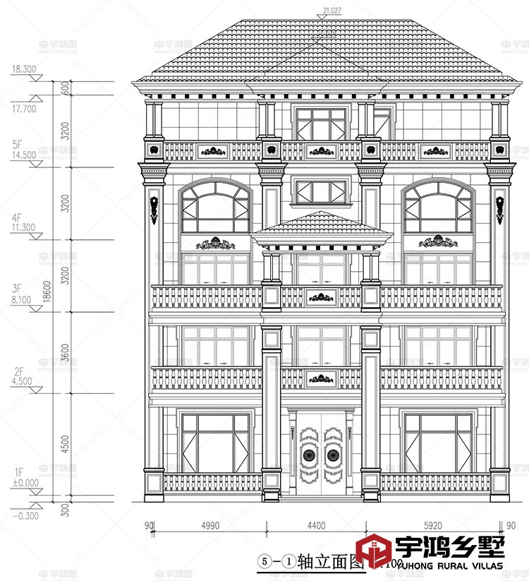 正面立面图
