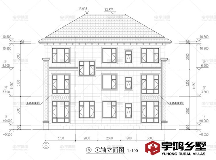背面立面图