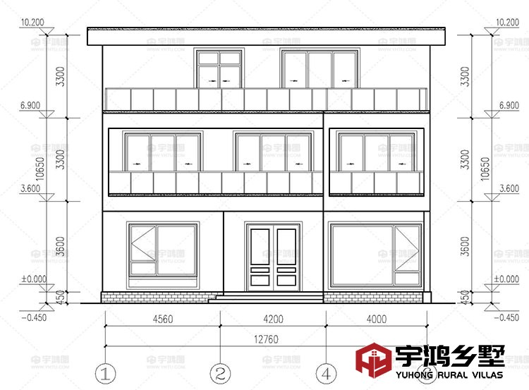 正面立面图