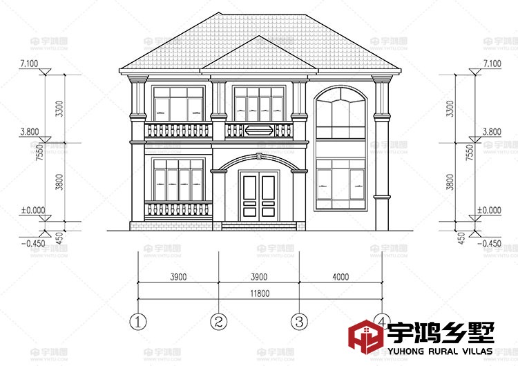 正面立面图
