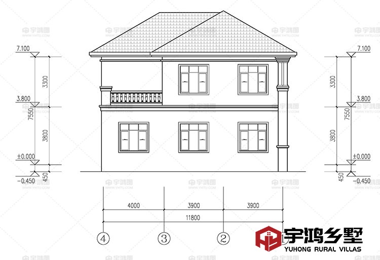 背面立面图