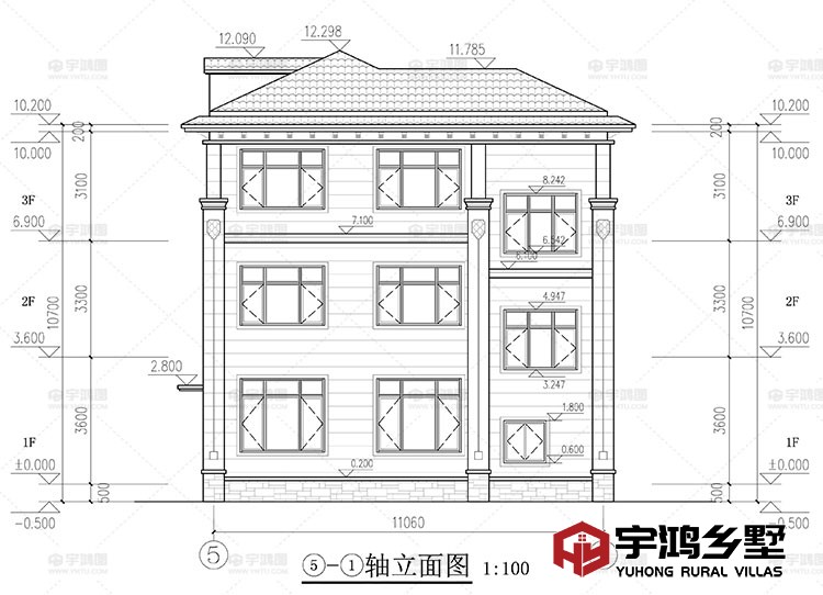 背面立面图