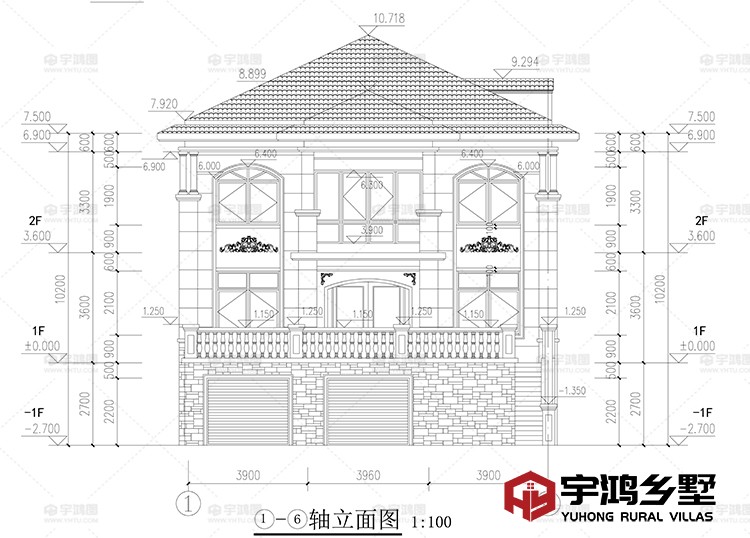 正面立面图