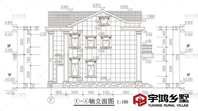 侧面立面图一