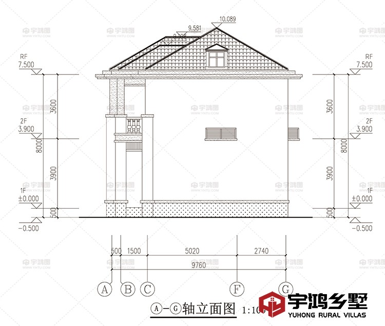 侧面立面图一