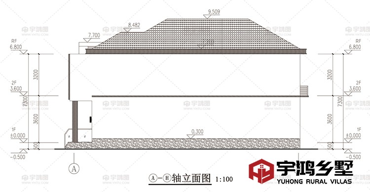 侧面立面图一