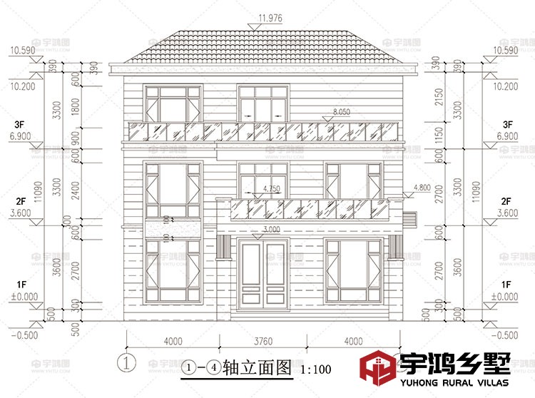 正面立面图