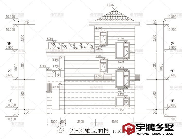 侧面立面图二