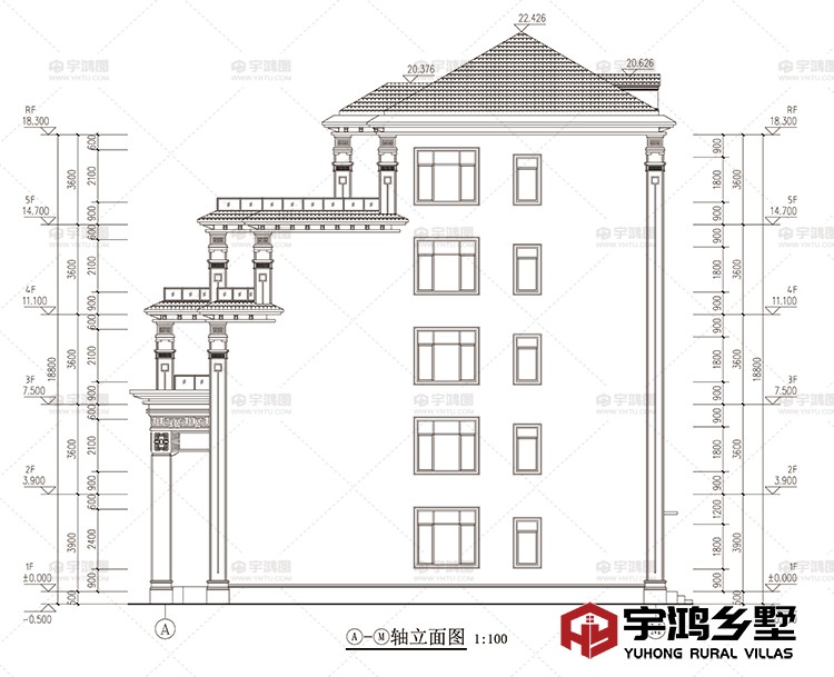 侧面立面图一