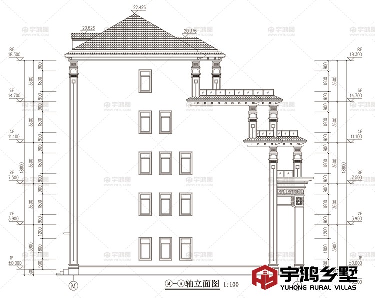 侧面立面图二