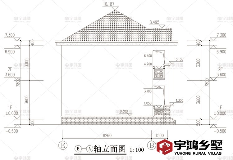 侧面立面图二