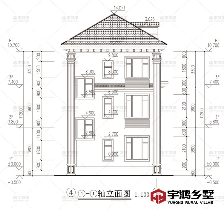 背面立面图