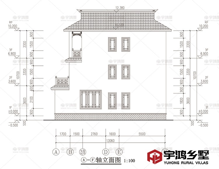 侧面立面图一