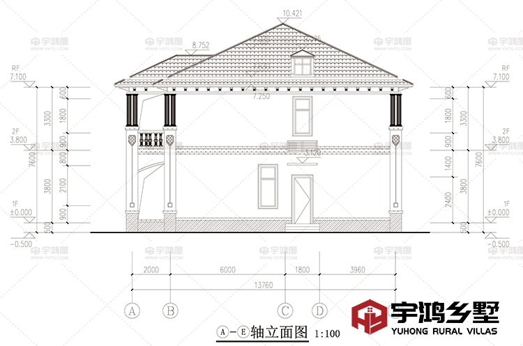 侧面立面图一
