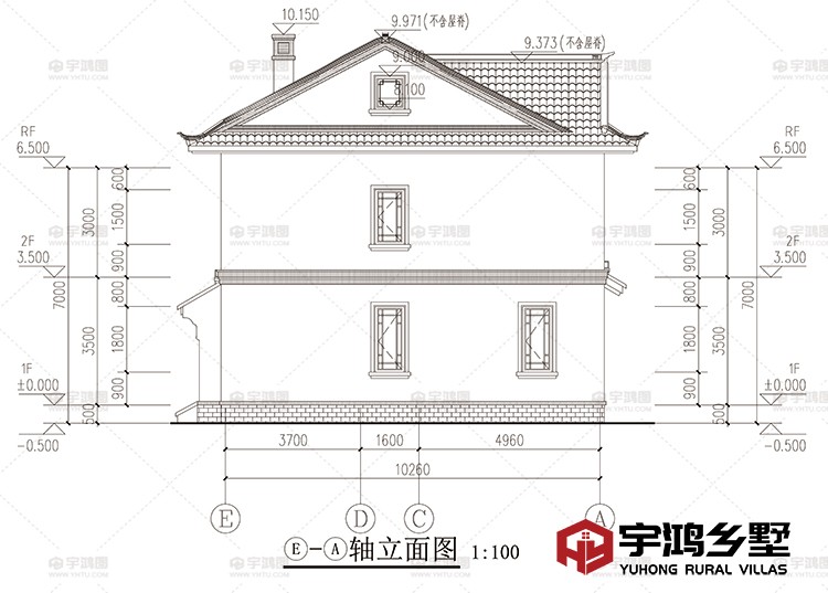 侧面立面图一