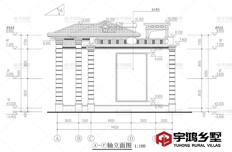 侧面立面图一