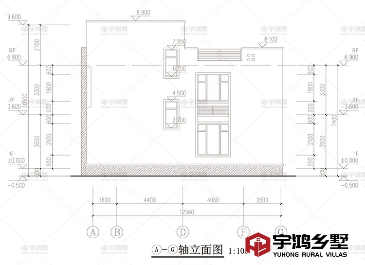 侧面立面图一