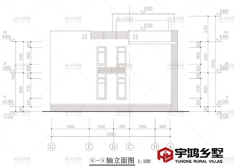 侧面立面图二