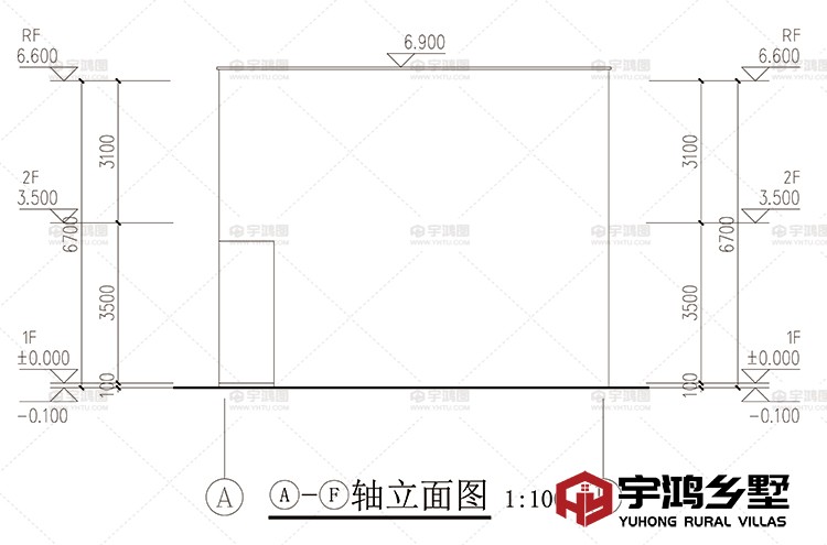 建筑立面图侧面一