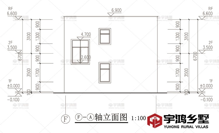 建筑立面图侧面二