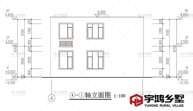 建筑立面图背面