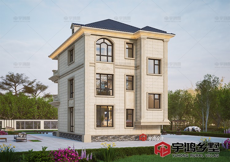 建筑效果图背面