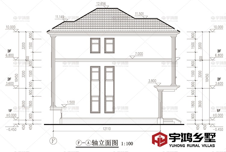 建筑立面图侧面二