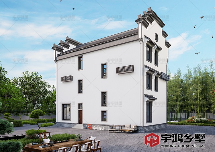 建筑效果图背面