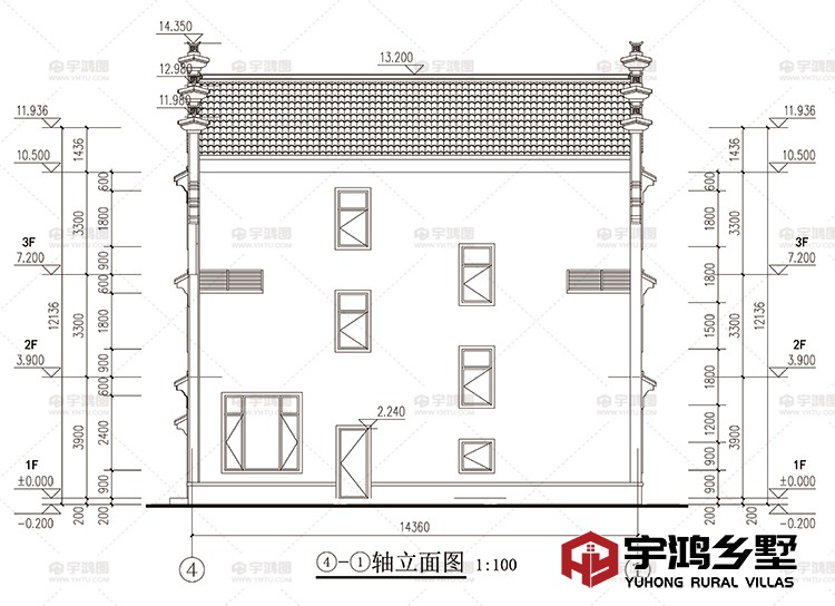 建筑立面图背面