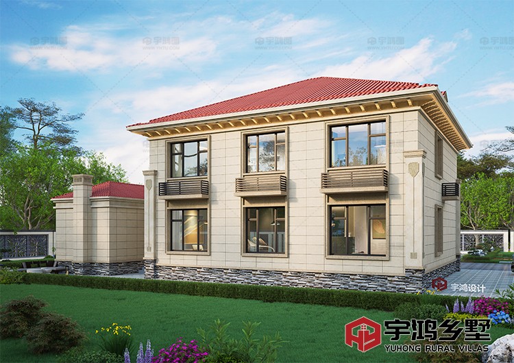 建筑效果图背面