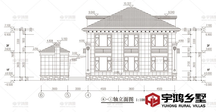 建筑立面图背面