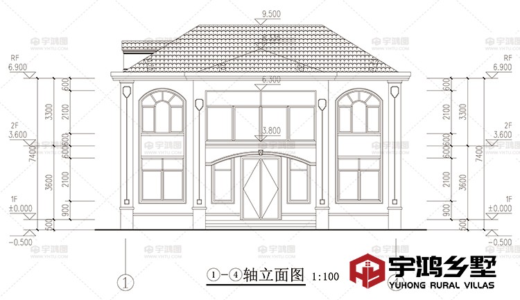 建筑立面图正面
