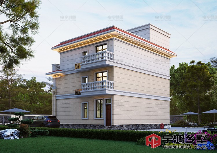 建筑效果图背面
