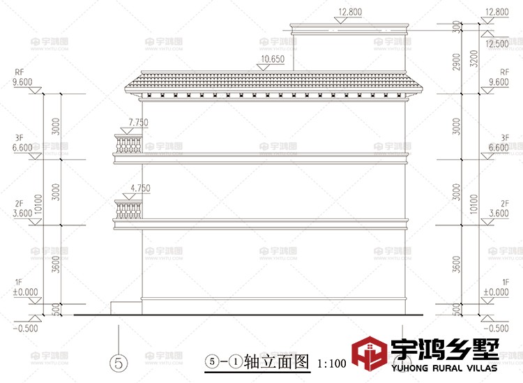 建筑立面图背面