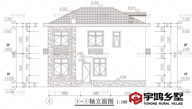 建筑立面图背面