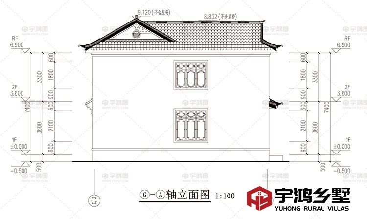 建筑立面图侧面二