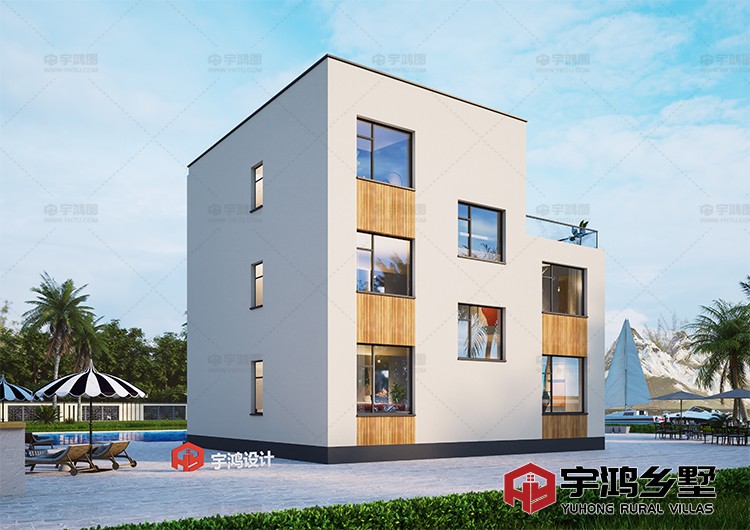 建筑效果图背面