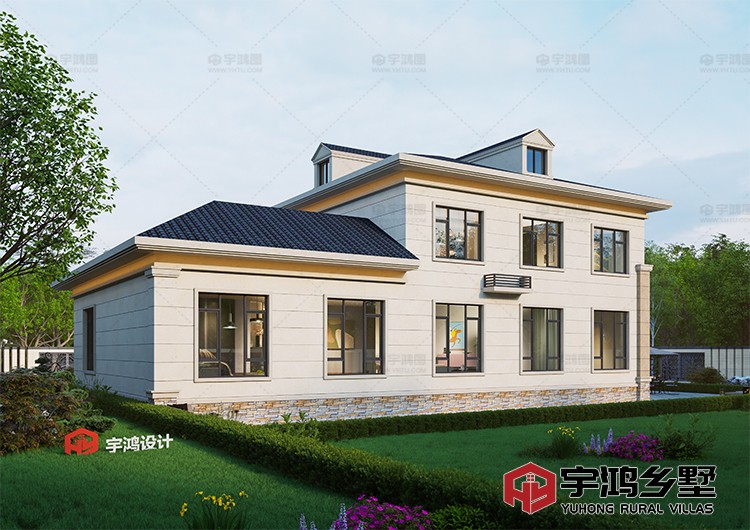 建筑效果图背面