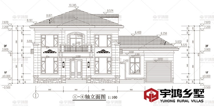 建筑立面图正面