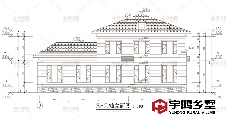 建筑立面图背面