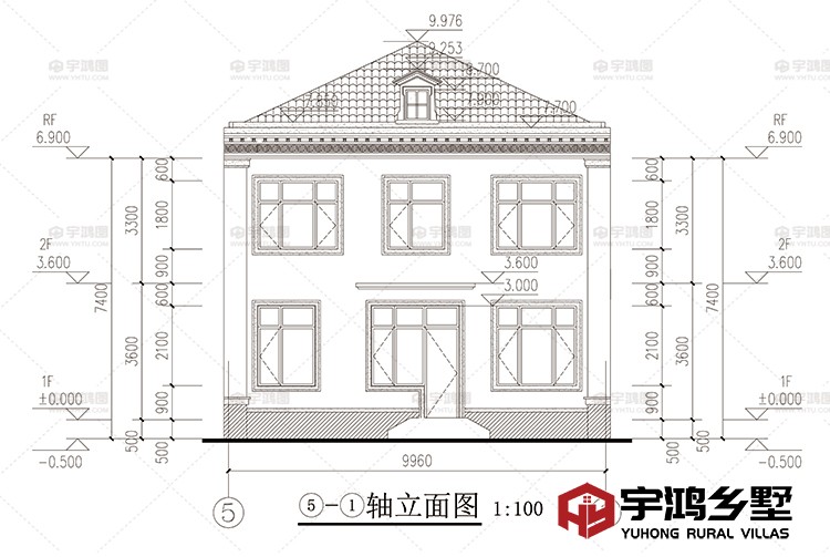 背立面