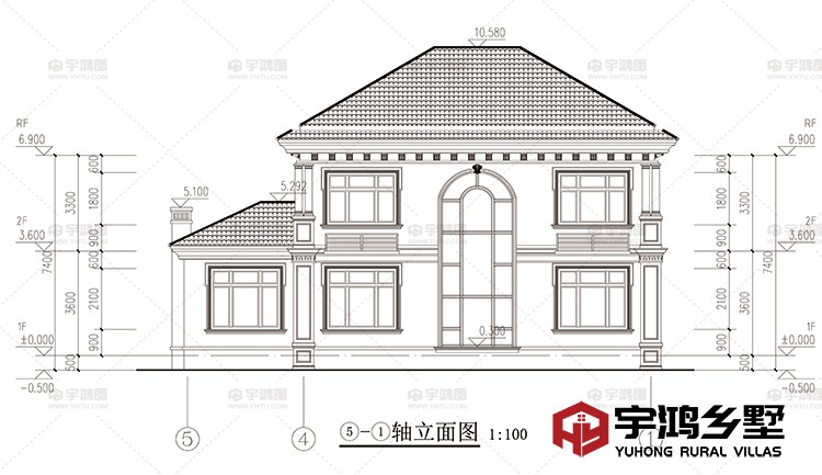 背立面